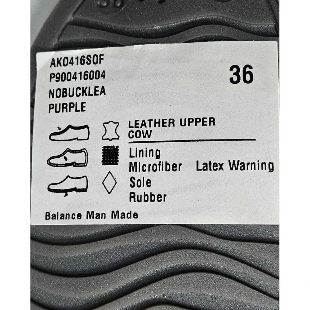 Softinos NOBUCKLEA Purple Slip On Loafers Flats‎ Shoes Women's Size 36/US 6